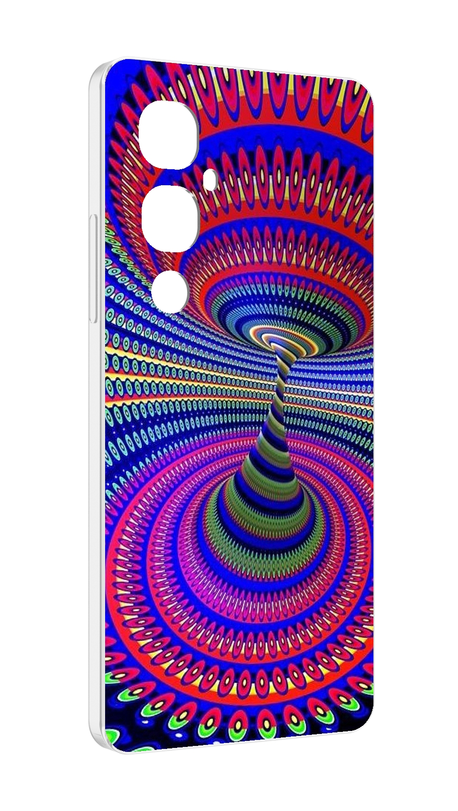 

Чехол MyPads оптическая иллюзия для Tecno Pova 4 Pro, Прозрачный, Tocco
