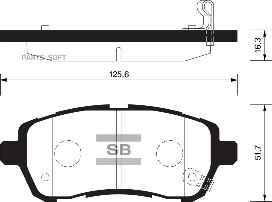 

Тормозные колодки Sangsin brake SP2113