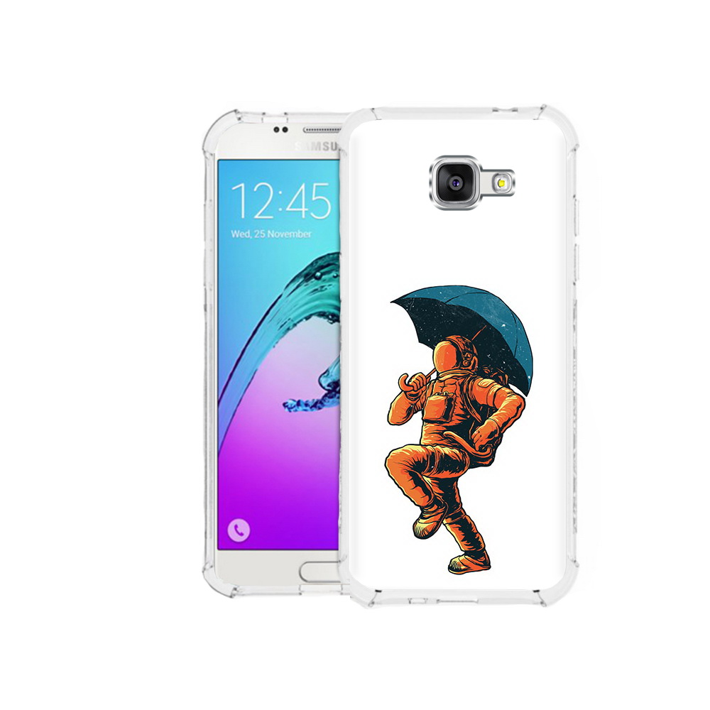 Чехол MyPads Tocco для Samsung Galaxy A5 (2016) шагающий космонавт с зонтом