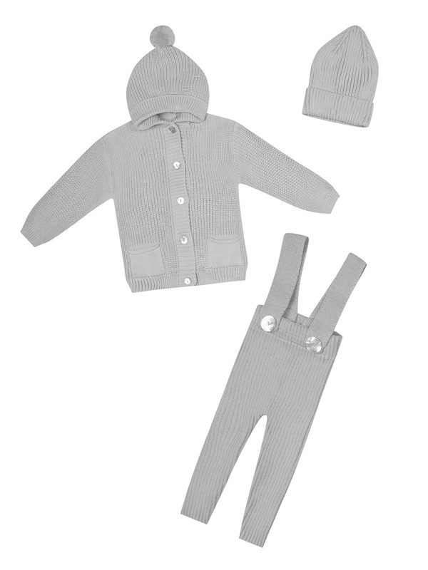 Комплект одежды детский НаследникЪ Выжанова НВ4046, серый, 68
