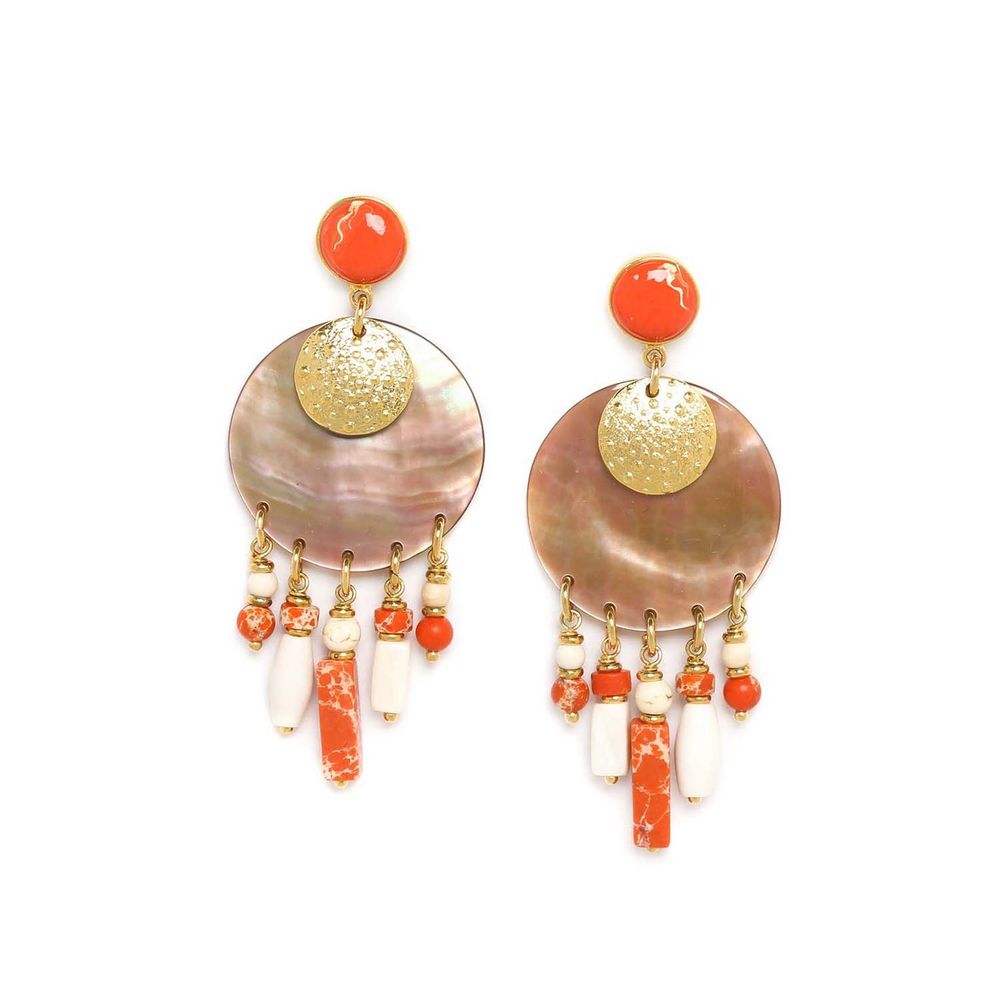 

Серьги из бижутерного сплава с говлитом Nature Bijoux NB23.1-12-78171, NB23.1-12-78171