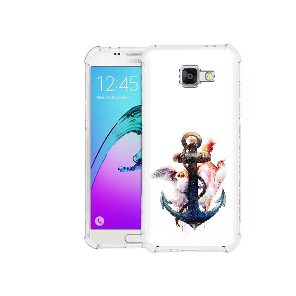 

Чехол MyPads Tocco для Samsung Galaxy A5 (2016) якорь с птицами (PT25252.581.703), Прозрачный, Tocco