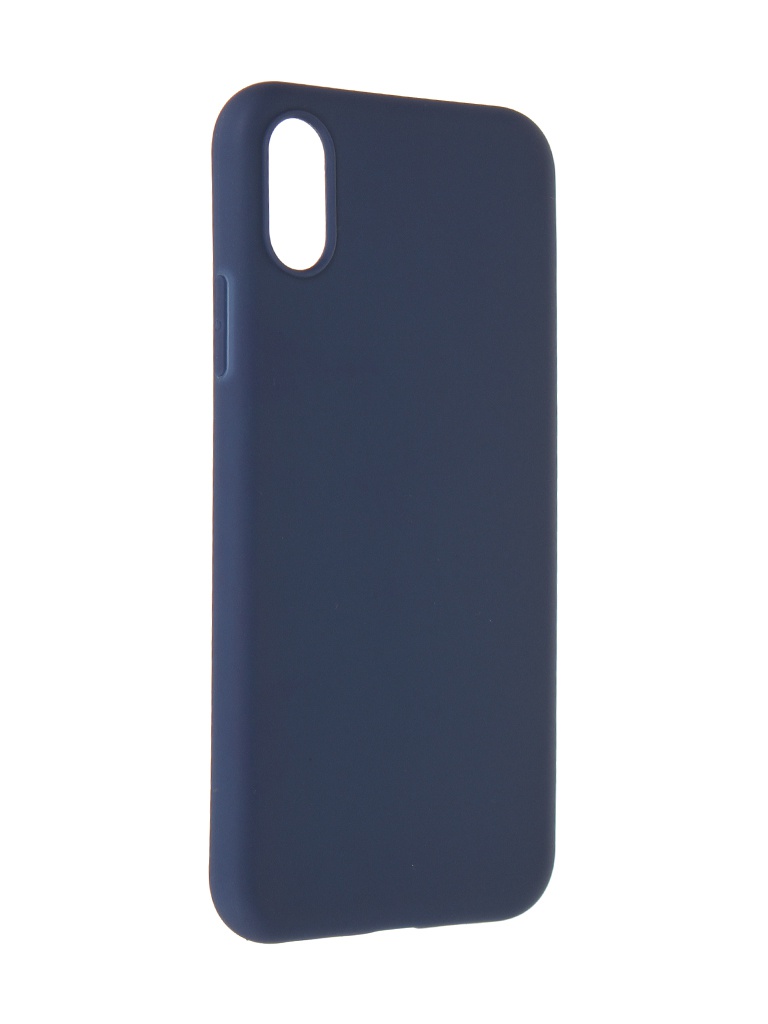 фото Чехол alwio для apple iphone xs soft touch dark blue astixsbl