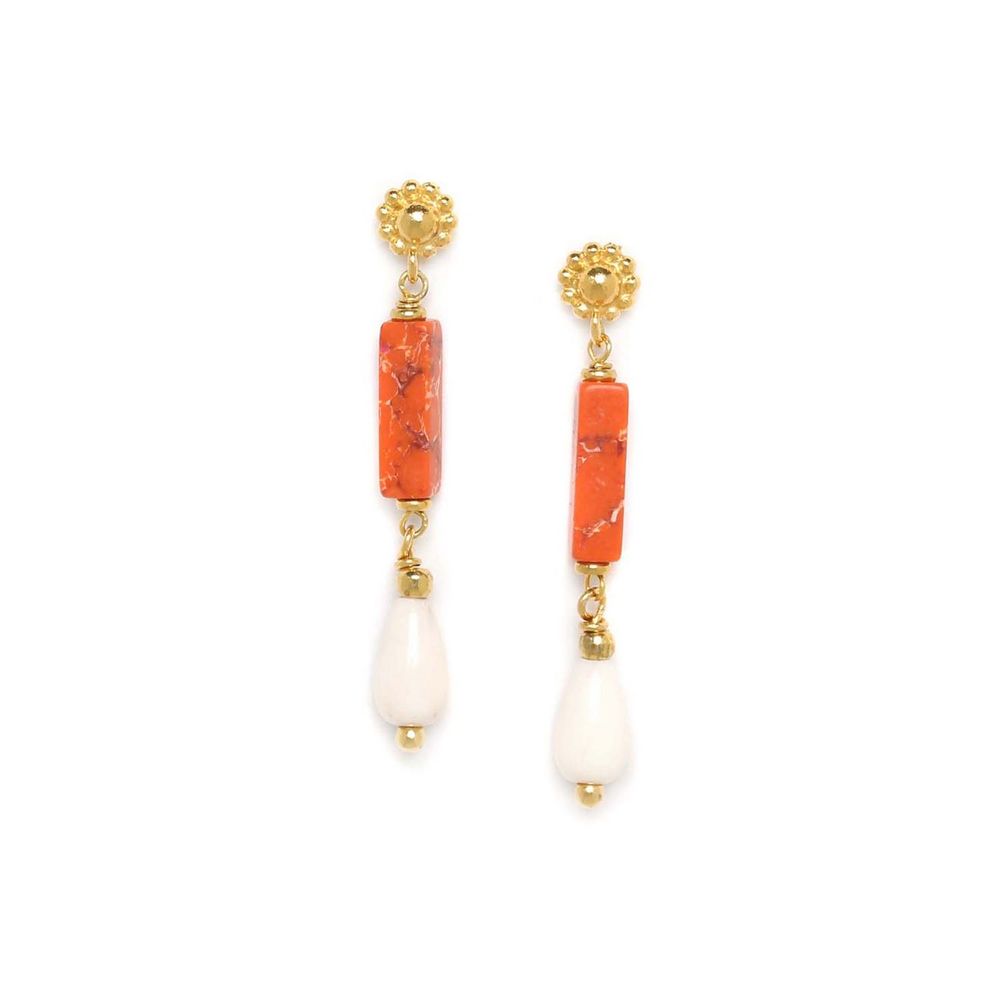 

Серьги из бижутерного сплава с яшмой Nature Bijoux NB23.1-12-78177, NB23.1-12-78177