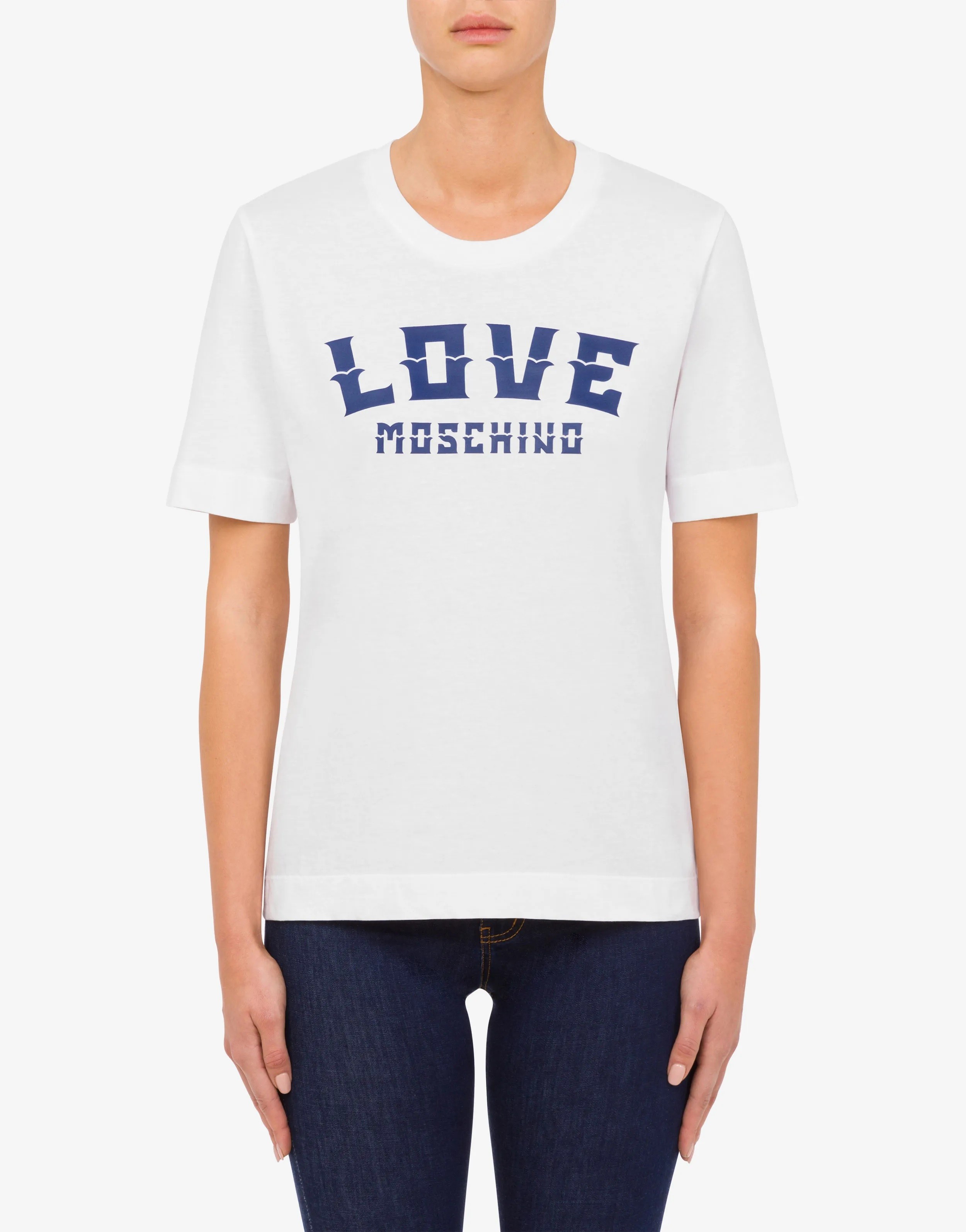 

Футболка женская Love Moschino W4F154KM3876 белая 42 RU, Белый, W4F154KM3876