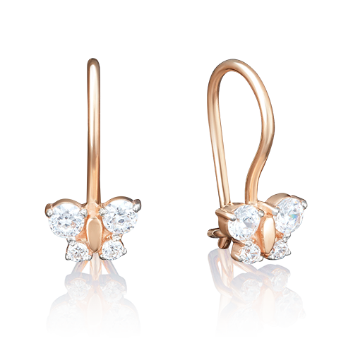 

Серьги из золота PLATINA jewelry 02-2134-00, фианит, 02-2134-00