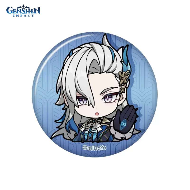 

Значок Genshin Impact Chibi Expressions Character Can Badge Neuvillette GEN987