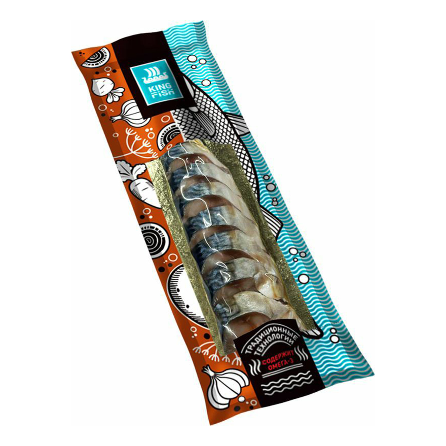 

Скумбрия слабосоленая Kingfish кусочки 250 г