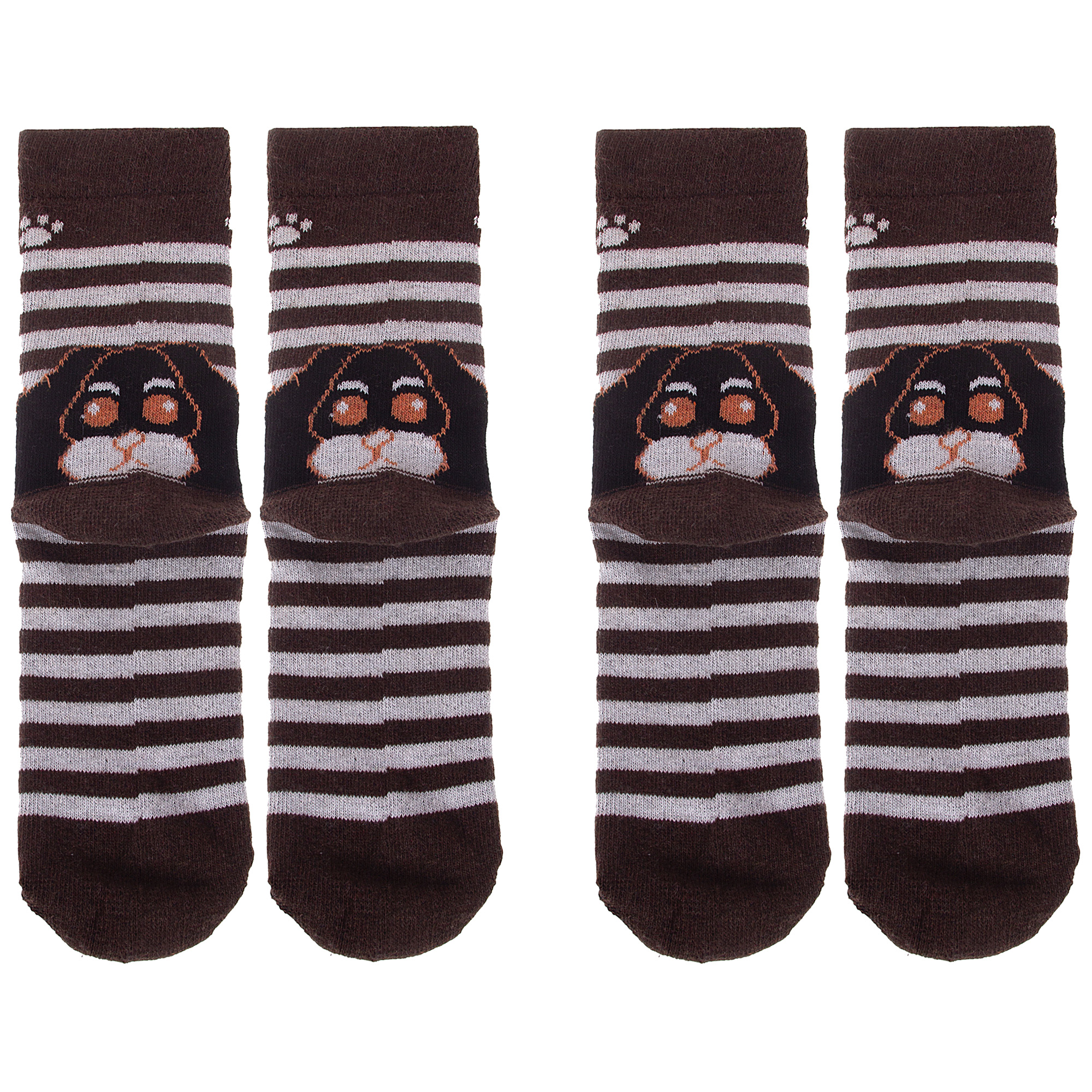 Комплект носков женских Hobby Line 2-Нжа6198-06 коричневых 36-40, 2 пары