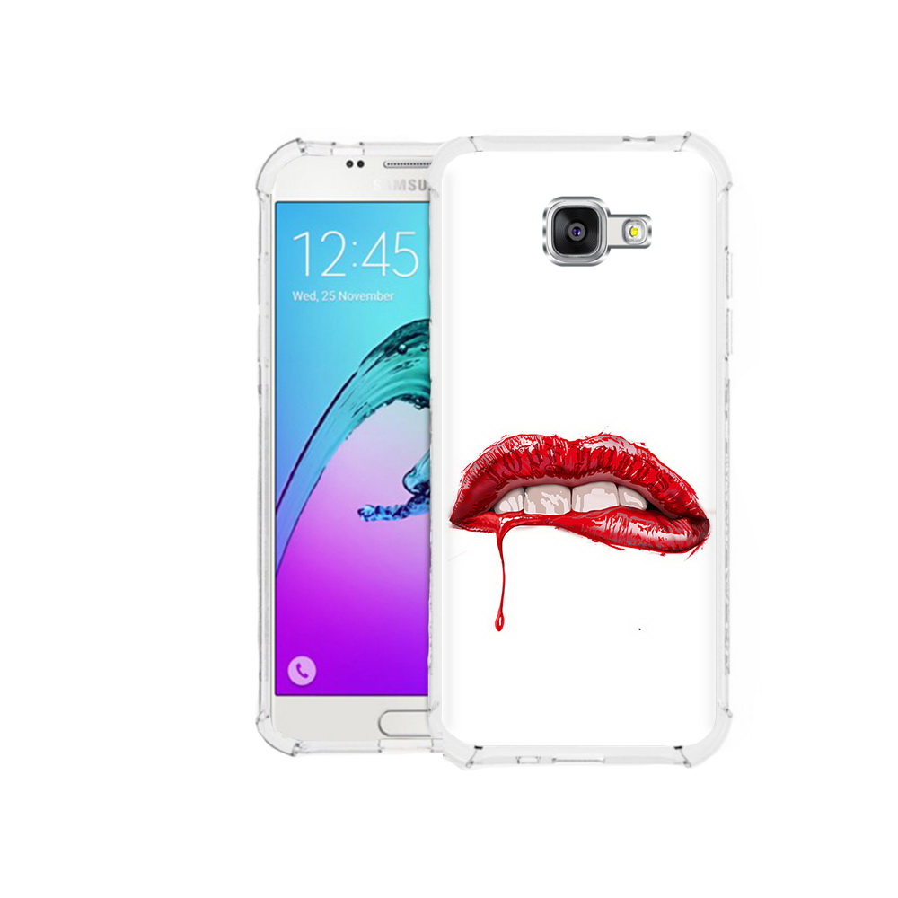 

Чехол MyPads Tocco для Samsung Galaxy A5 (2016) яркие красные губы (PT25252.581.706), Прозрачный, Tocco