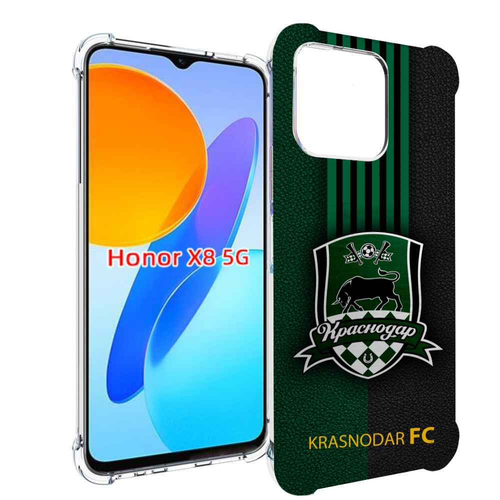 

Чехол MyPads фк краснодар мужской для Honor X8 5G, Прозрачный, Tocco