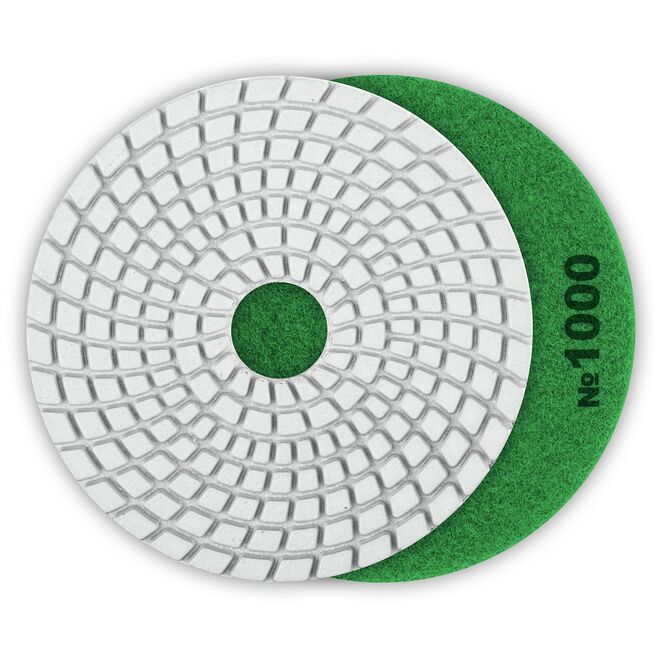 Алмазный гибкий шлифовальный круг для мокрого шлифования ЗУБР 100мм №1000