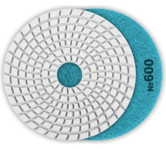 Алмазный гибкий шлифовальный круг для мокрого шлифования ЗУБР 100мм №600