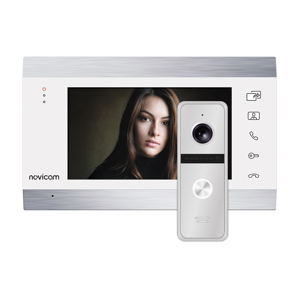 Комплект видеодомофона Novicam WHITE MAGIC 7C KIT для квартиры, дома и офиса комплект адаптеров forsage