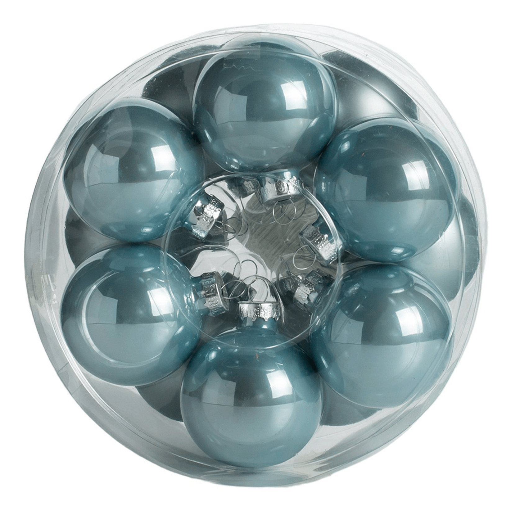 Набор елочных шаров Santas World голубой 8 см 8 шт 599₽