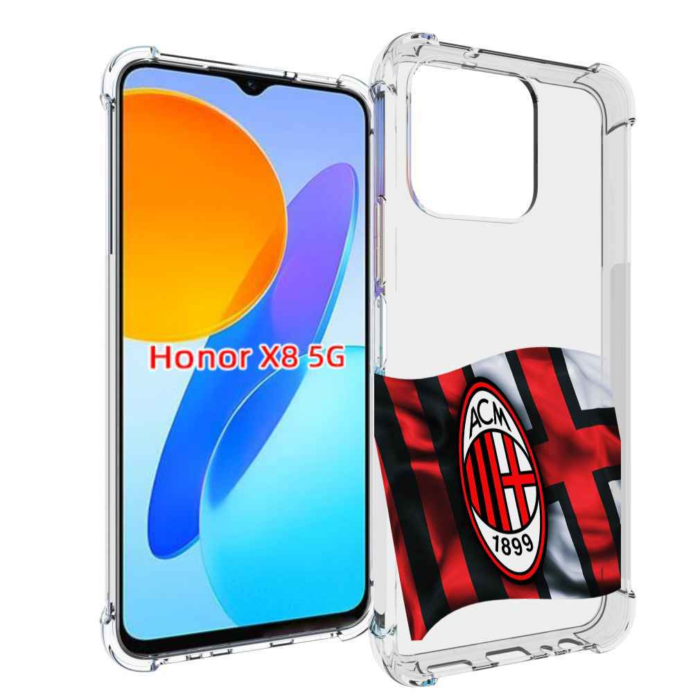 

Чехол MyPads фк милан мужской для Honor X8 5G, Прозрачный, Tocco