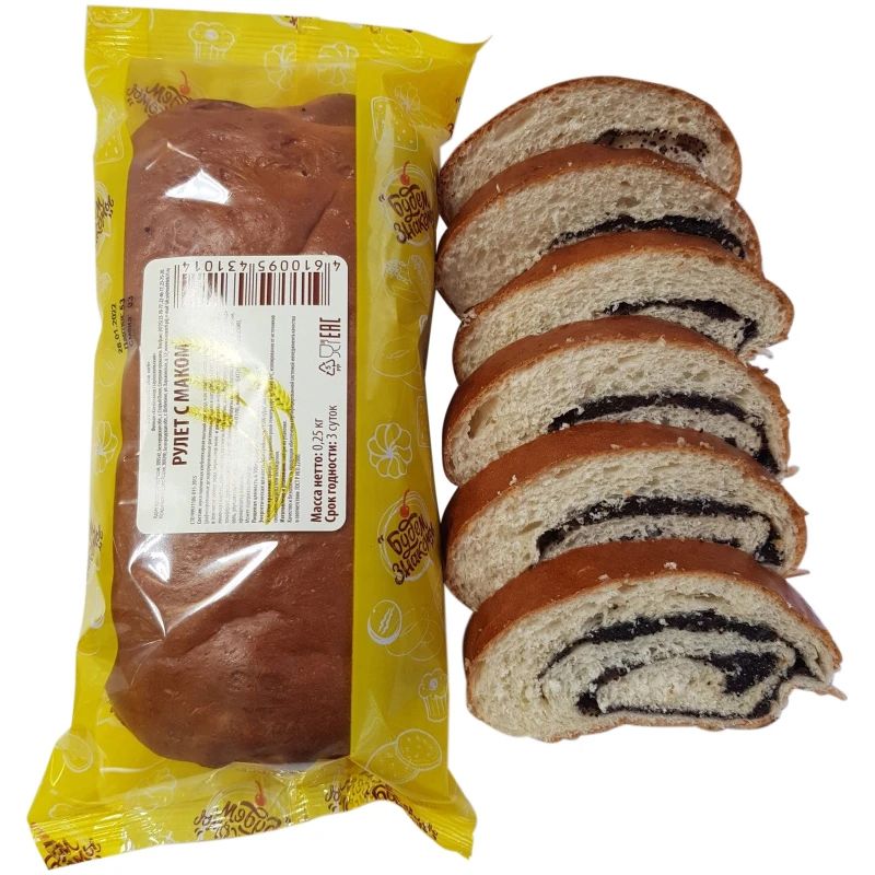 

Рулет Будем знакомы с маком 250 г