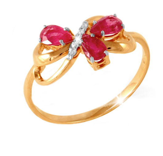 

Кольцо из красного золота с бриллиантом р. 16.5 Yahont 78165, 78165