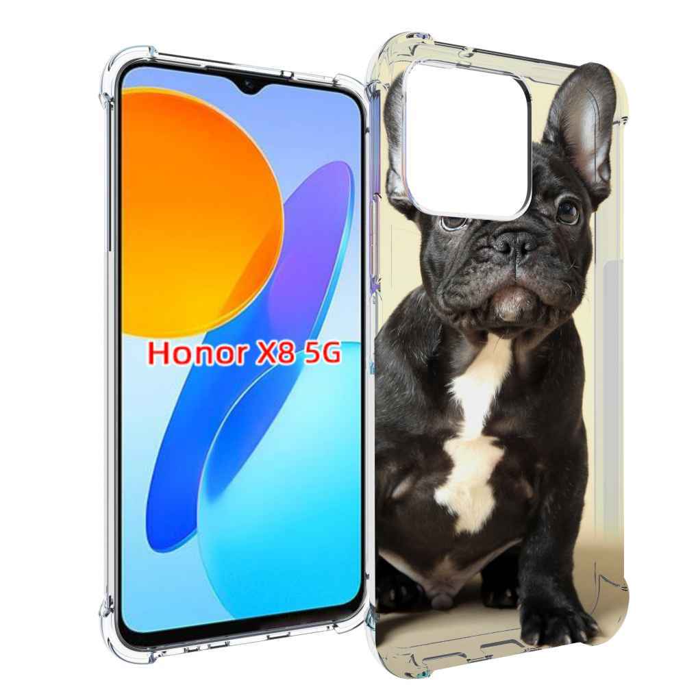 

Чехол MyPads французскии бульдог для Honor X8 5G, Прозрачный, Tocco