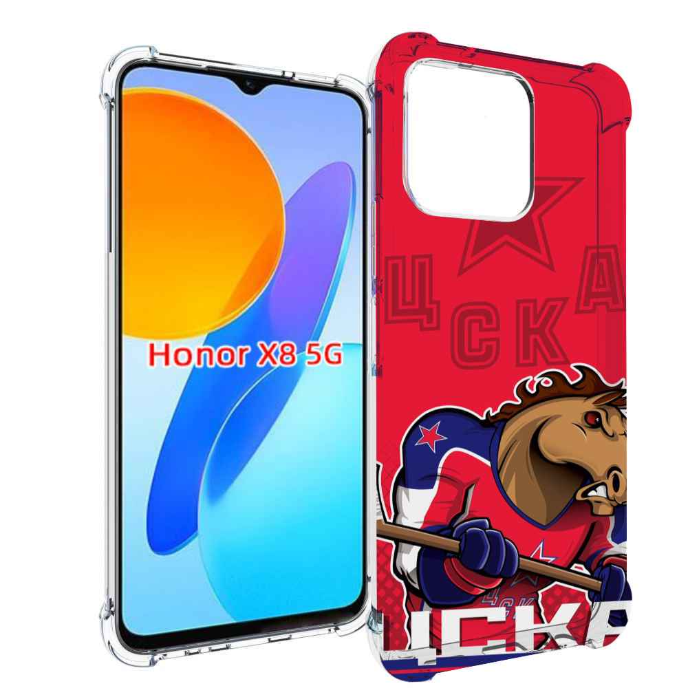 

Чехол MyPads хк цска мужской для Honor X8 5G, Прозрачный, Tocco