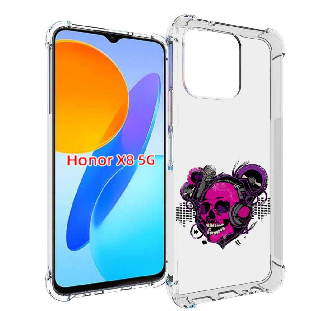 

Чехол MyPads череп 1 для Honor X8 5G, Прозрачный, Tocco