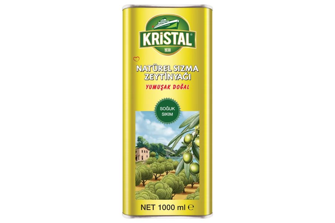 Масло оливковое Kristal Extra Virgin нерафинированное первого холодного отжима 1 л