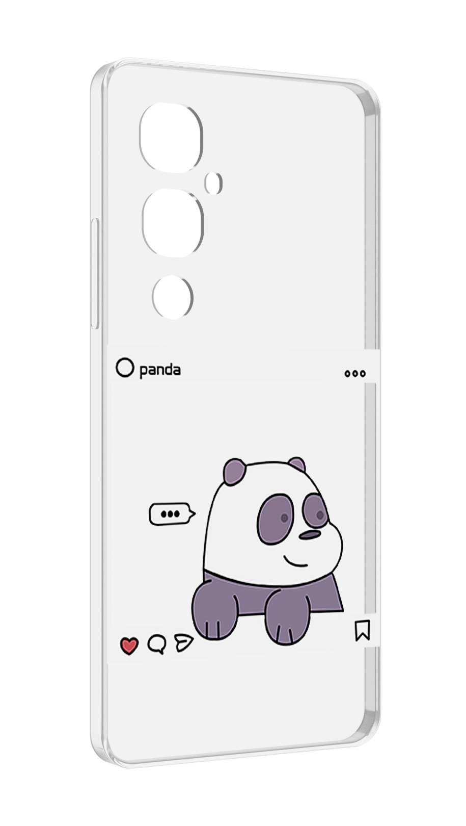 

Чехол MyPads пандочка-фотка для Tecno Pova 4 Pro, Прозрачный, Tocco
