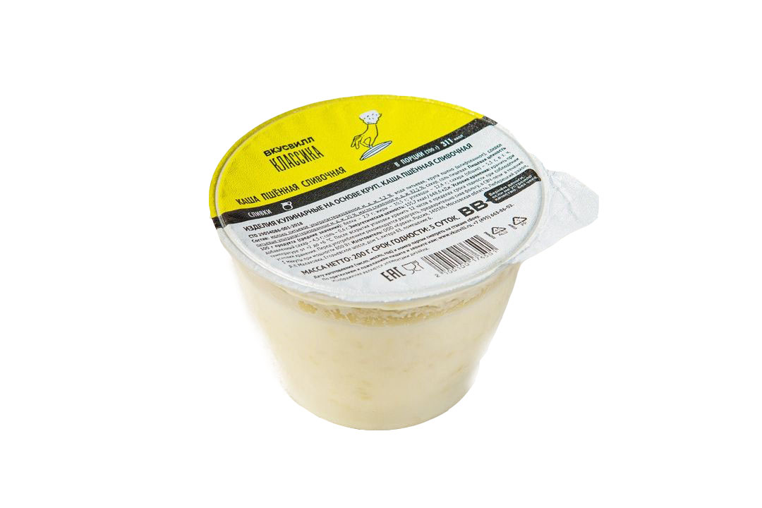 

Каша ВкусВилл пшенная сливочная 200 г