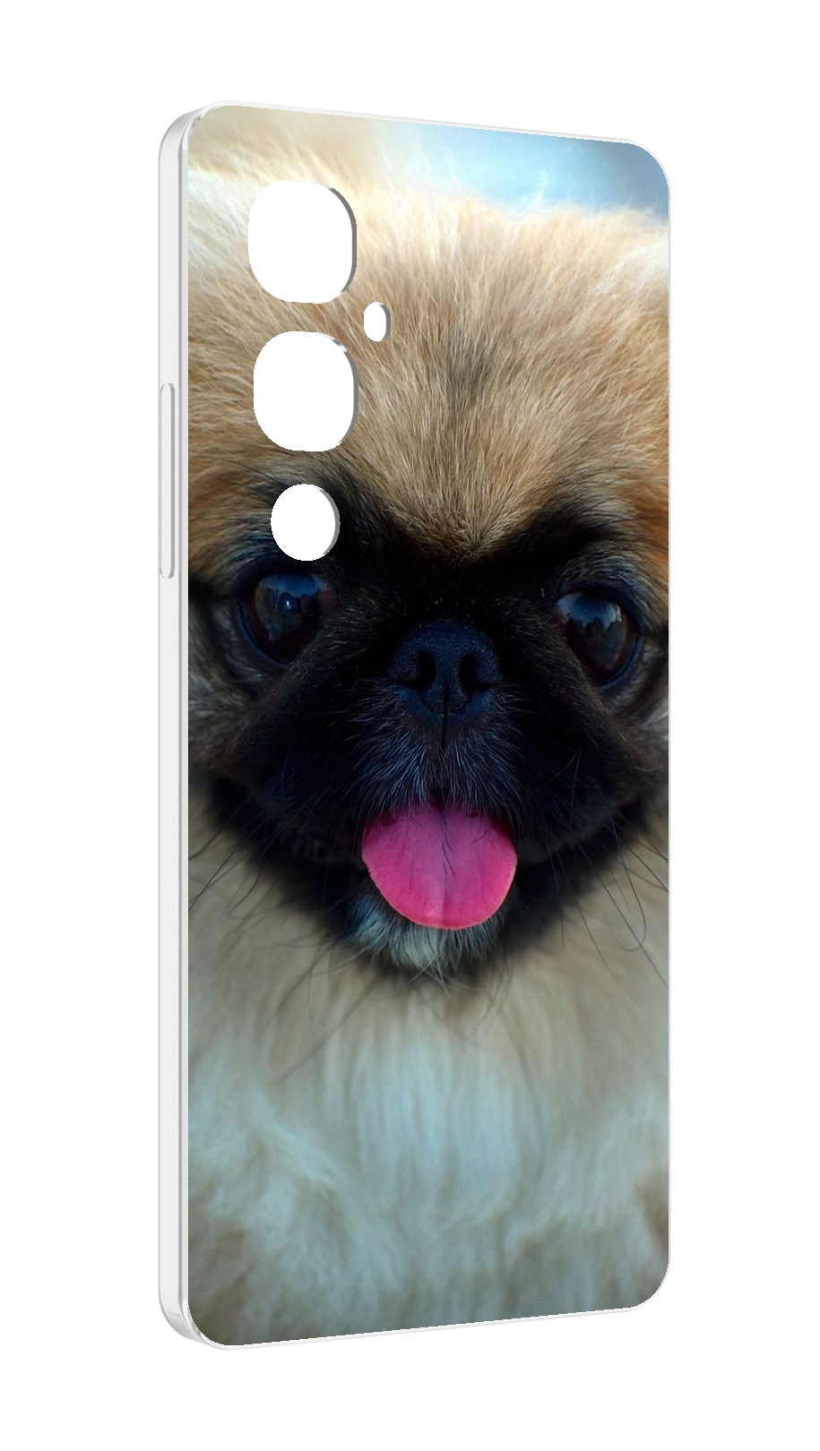 

Чехол MyPads пекинез для Tecno Pova 4 Pro, Прозрачный, Tocco