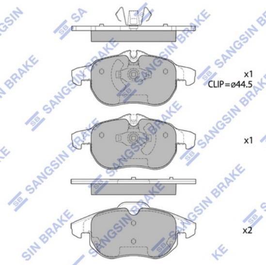 

Тормозные колодки Sangsin brake SP1758