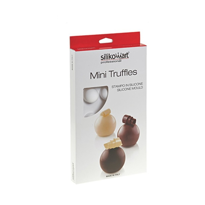 

Силиконовая форма объемная МИНИТРЮФЕЛЬ 15 ячеек Truffles20 Silikomart, Белый