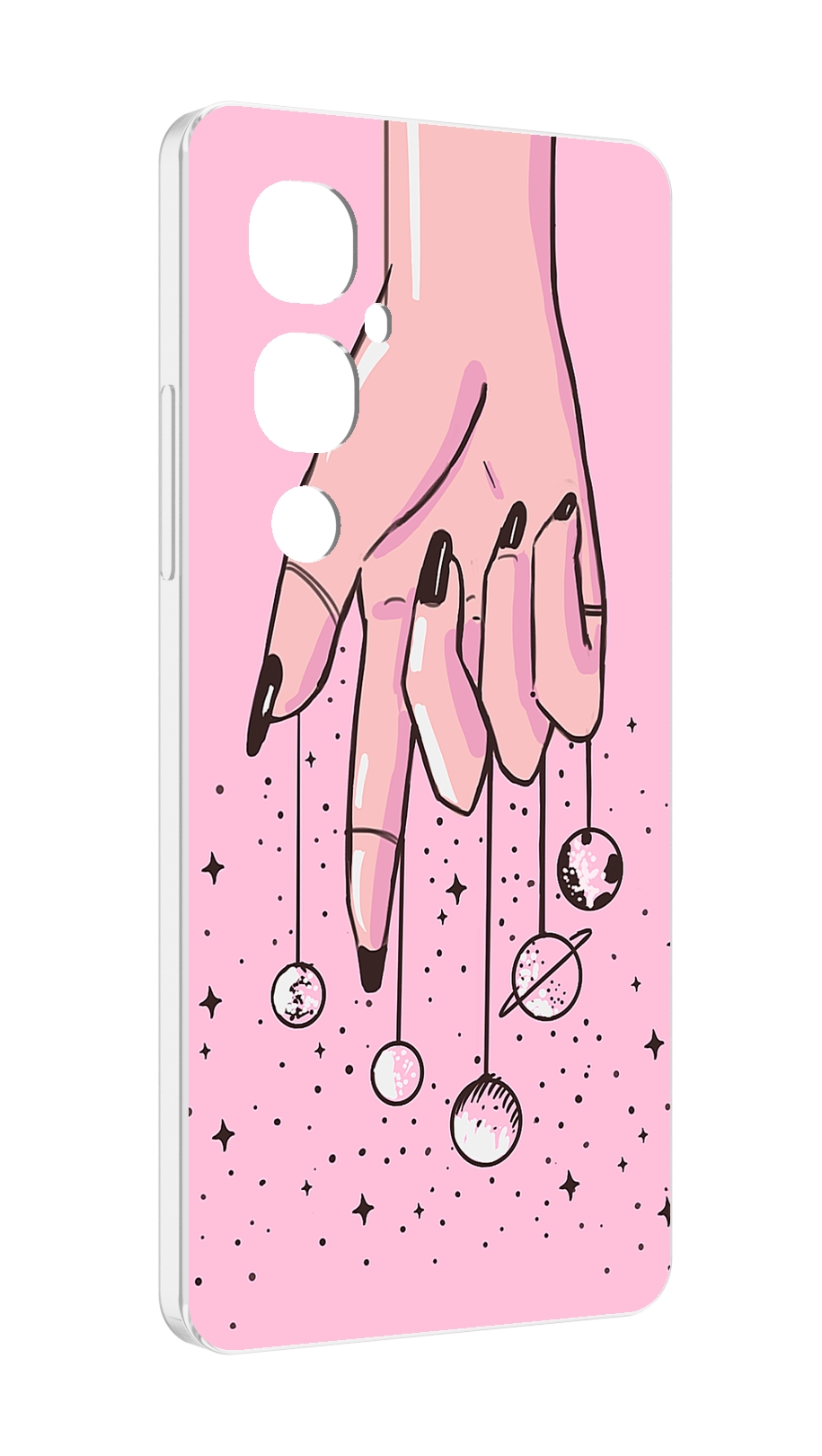 

Чехол MyPads планеты-на-пальцах для Tecno Pova 4 Pro, Прозрачный, Tocco