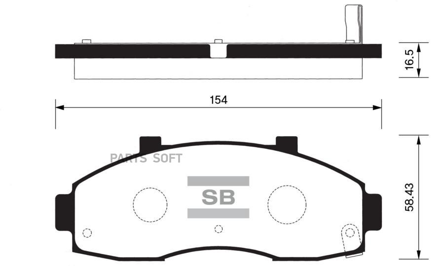 

Тормозные колодки Sangsin brake SP1091