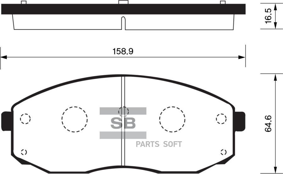 

Тормозные колодки Sangsin brake SP1176