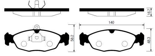 

Тормозные колодки Sangsin brake SP1220