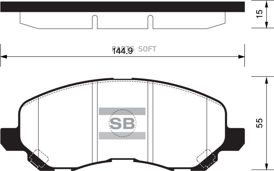 

Тормозные колодки Sangsin brake SP1360