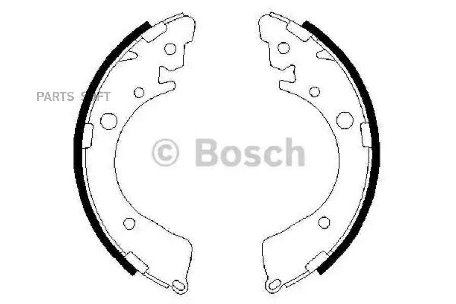 

Тормозные колодки Bosch барабанные Premium 1 986487323