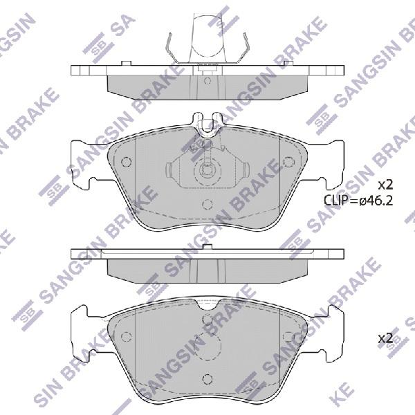 

Тормозные колодки Sangsin brake SP1755
