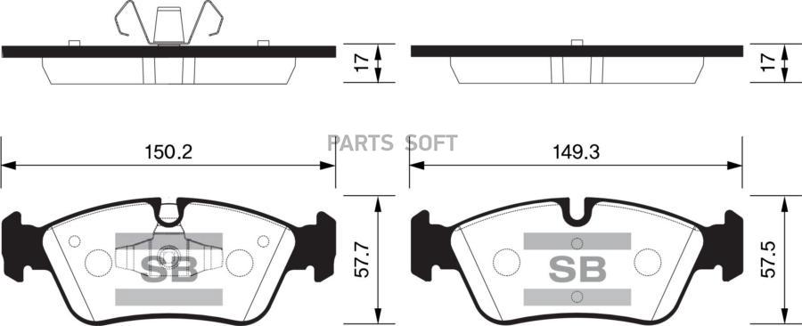 

Тормозные колодки Sangsin brake SP2160