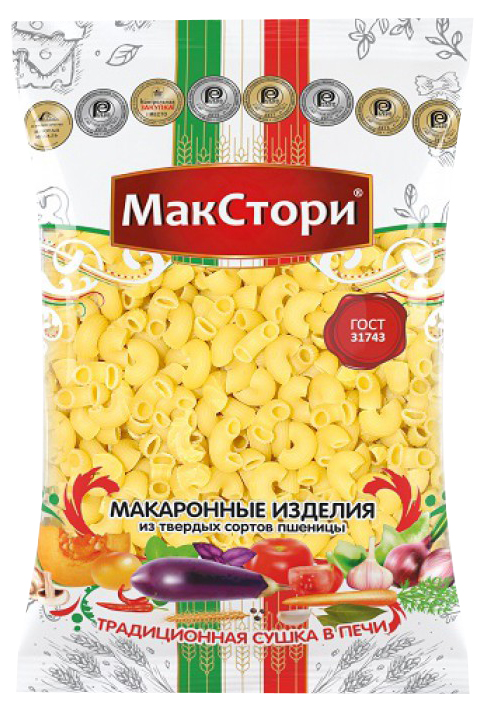 фото Макаронные изделия макстори рожки рифленые 400 г