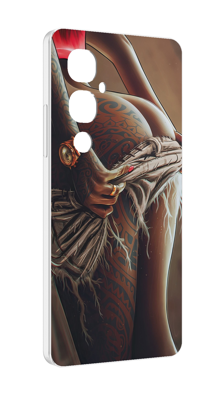 

Чехол MyPads полуголая девушка фотография женский для Tecno Pova 4 Pro, Прозрачный, Tocco