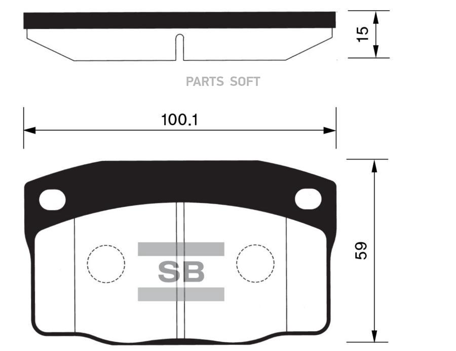 

Тормозные колодки Sangsin brake SP1055