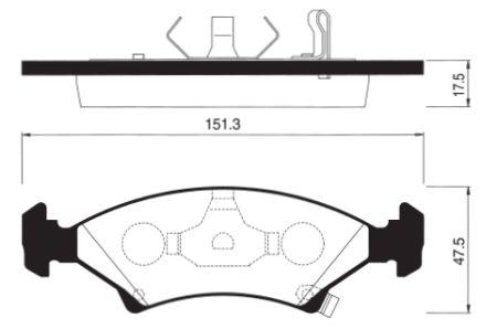 

Тормозные колодки Sangsin brake SP1063
