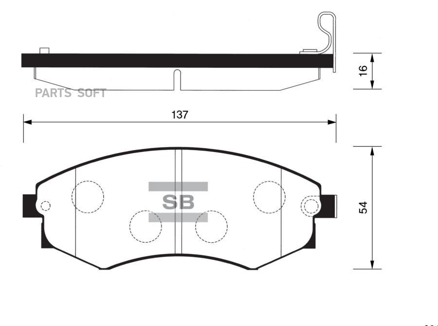 

Тормозные колодки Sangsin brake SP1065