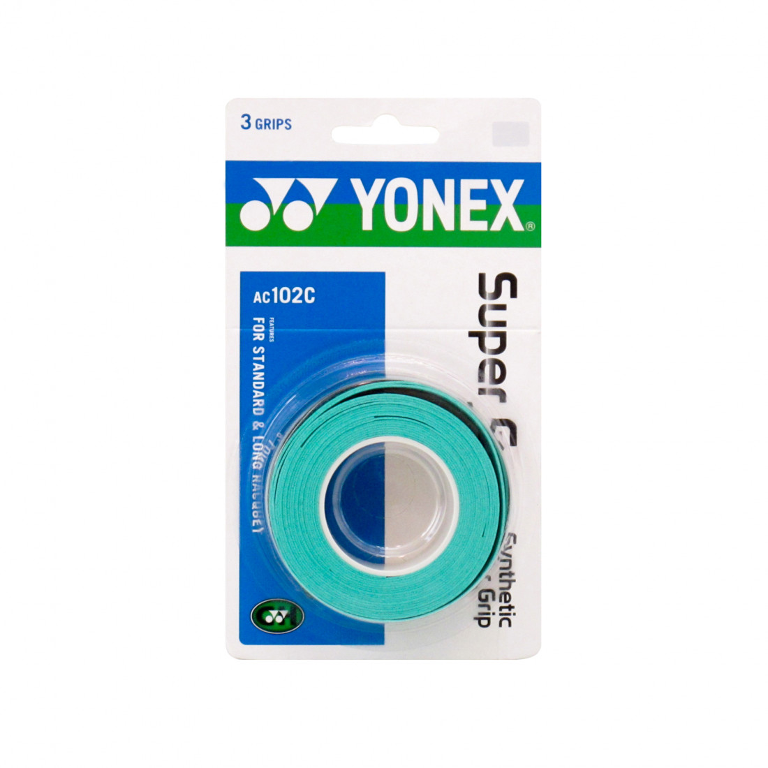 

Обмотка для ракетки Yonex Super Grap AC102EX-3 (3шт.) Turquoise, AC102EX-4