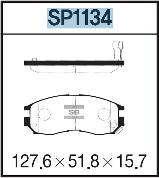 

Тормозные колодки Sangsin brake SP1134