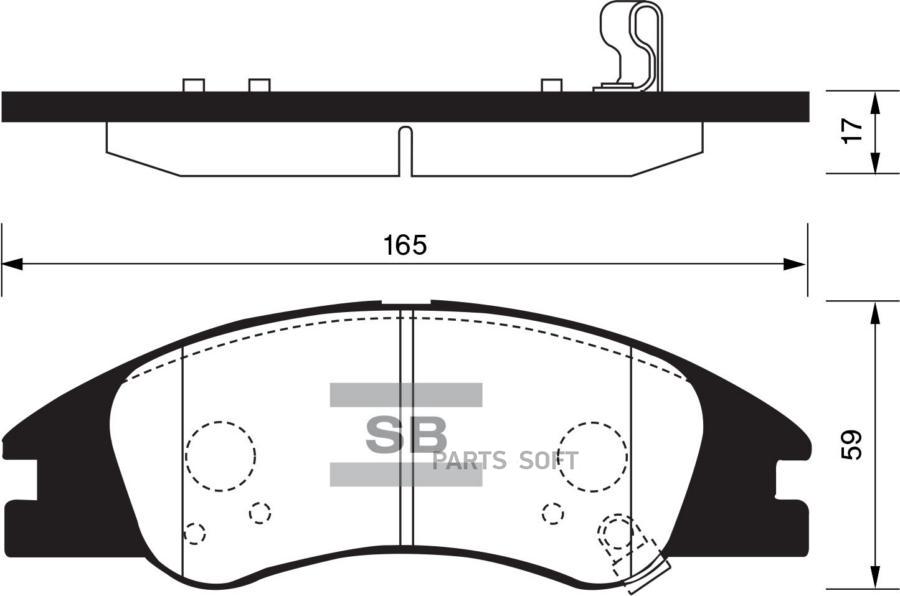 

Тормозные колодки Sangsin brake SP1167