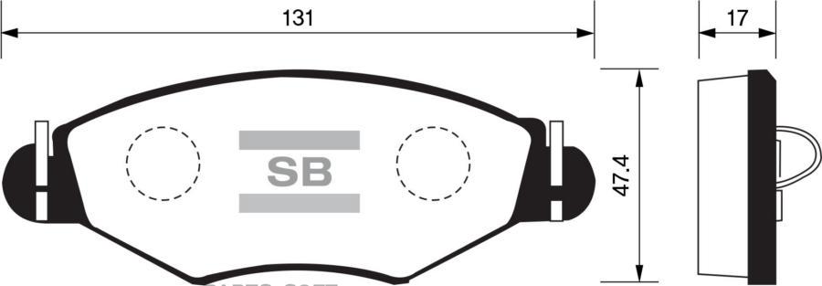 

Тормозные колодки Sangsin brake SP1179