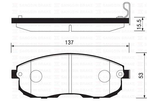 

Тормозные колодки Sangsin brake SP1183