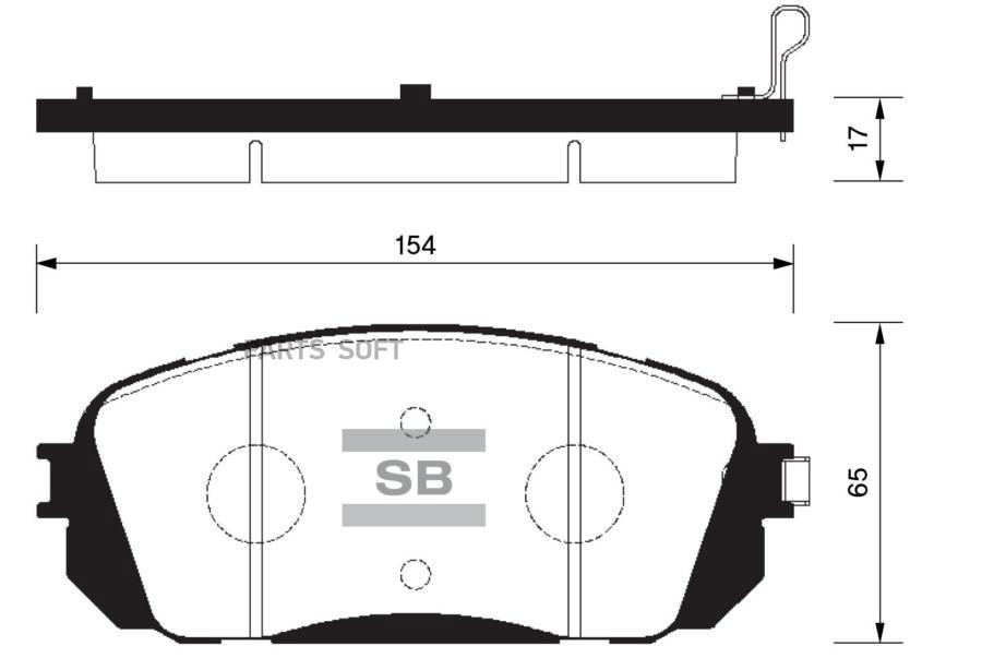 

Тормозные колодки Sangsin brake SP1191